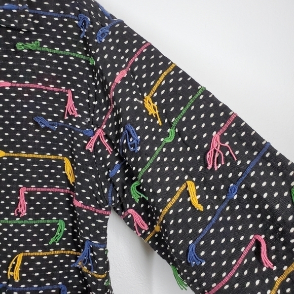 NEW DIRECTIONS POLKA DOT BUTTON FRONT JACKET - Picture 3 of 6